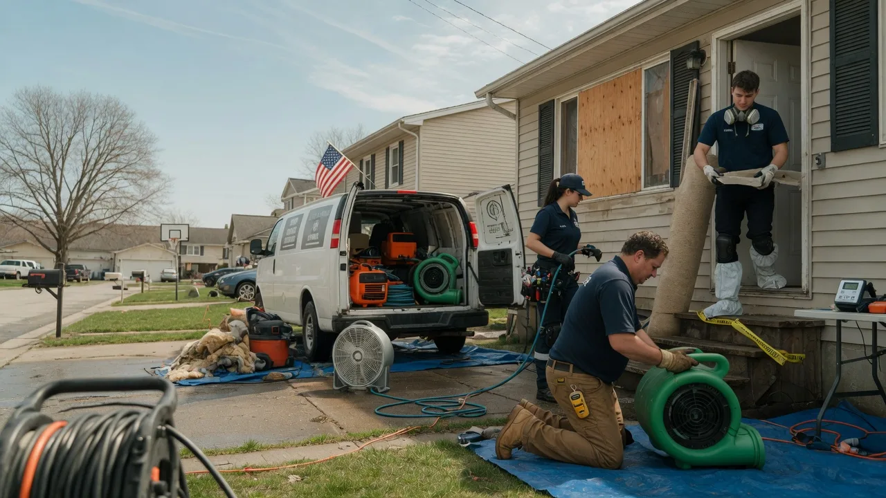 Water Damage Restoration in Bidwell, OH near me